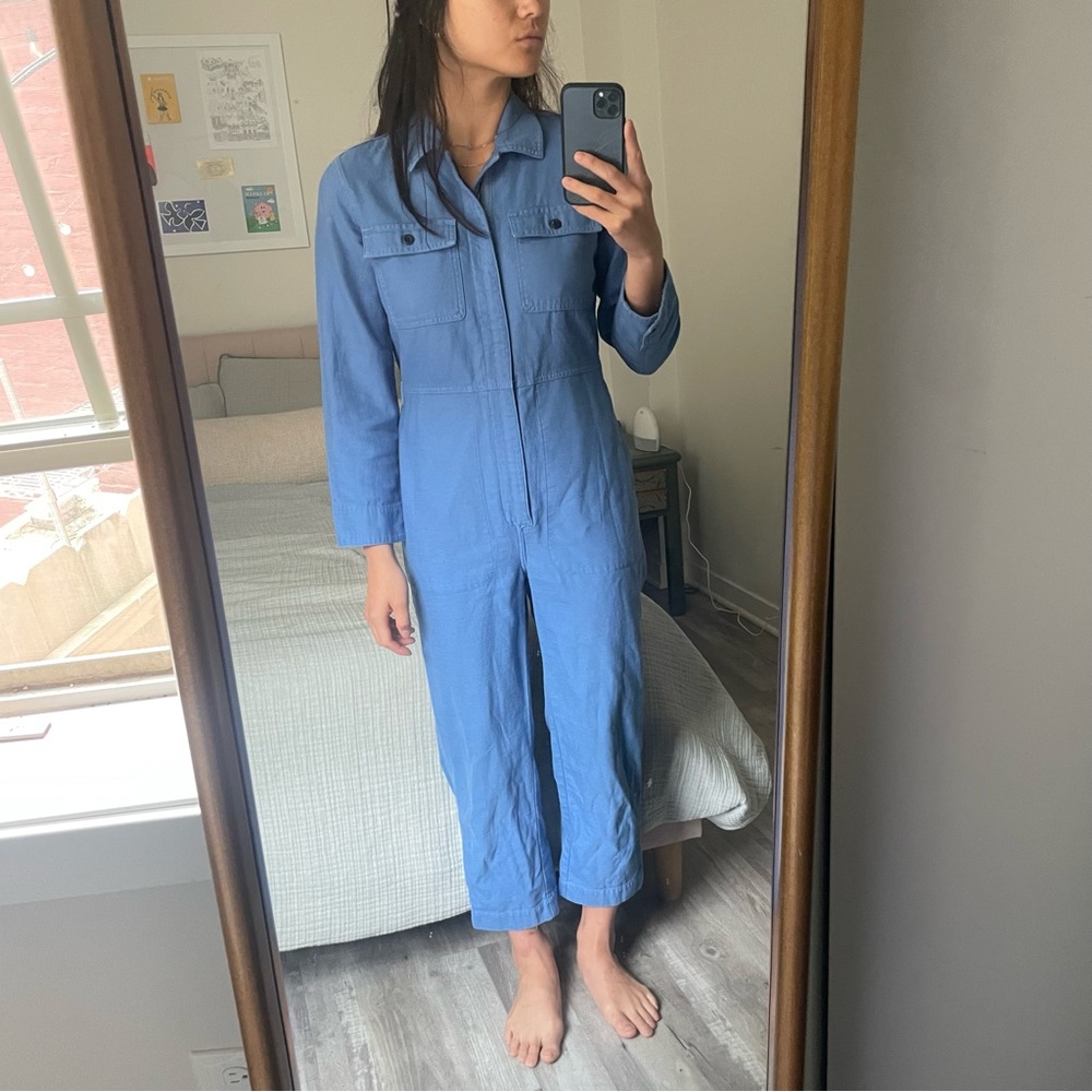Madewell blue jumpsuit- perfect condition